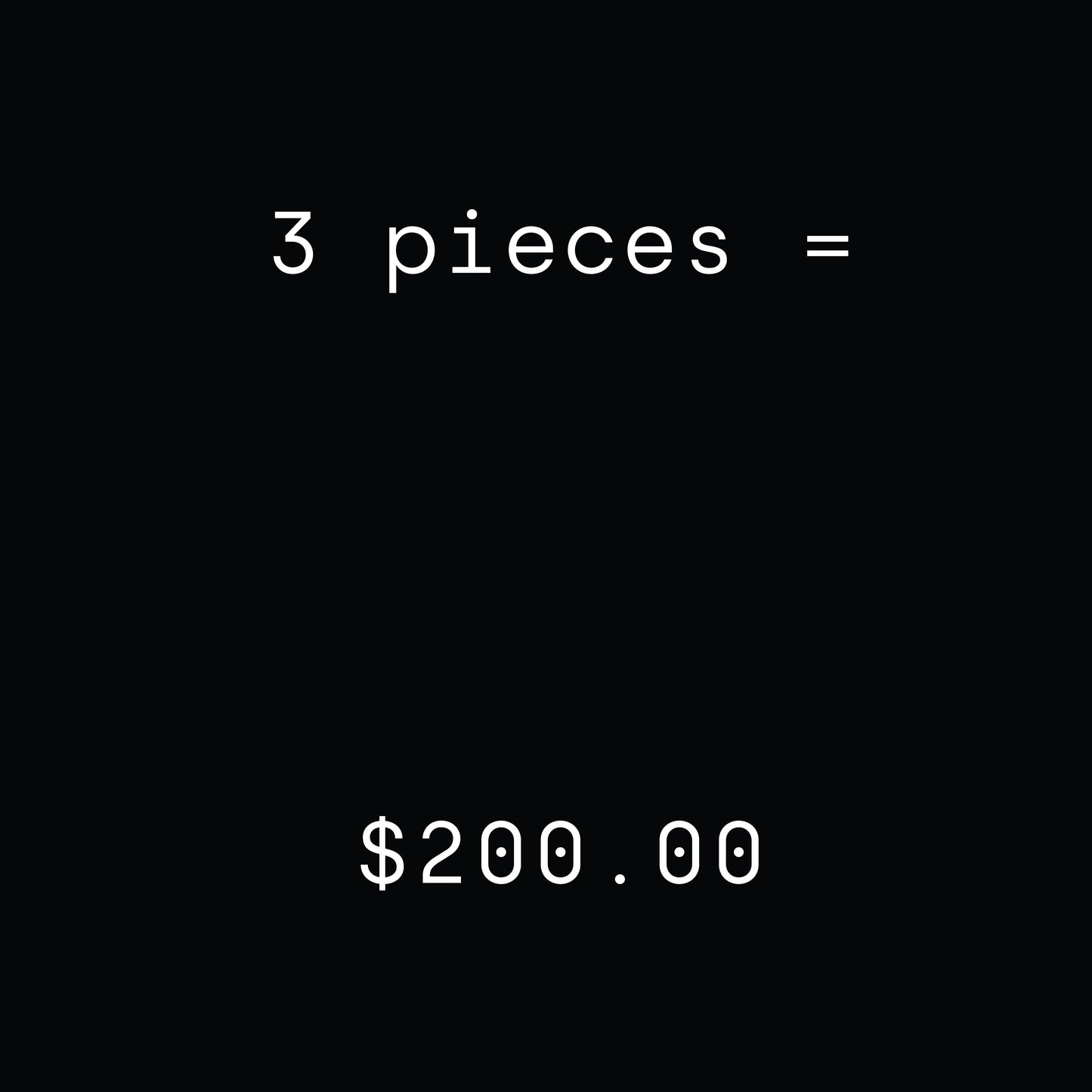 MYSTERY BOX #2 -THREE PIECES