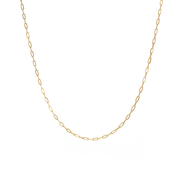18k gold plated Truemans paperclip necklace