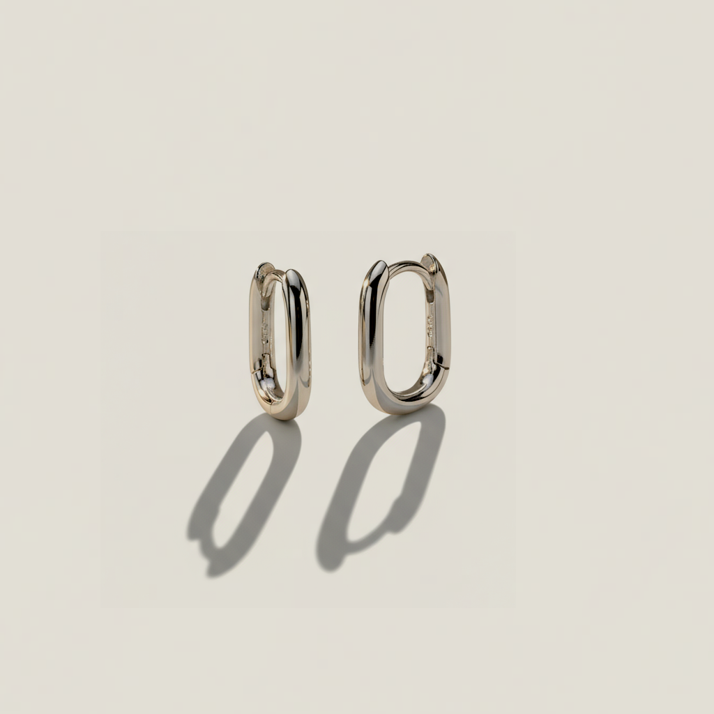 Mini buckle earrings