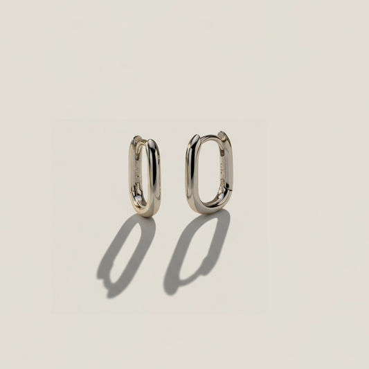 Mini buckle earrings