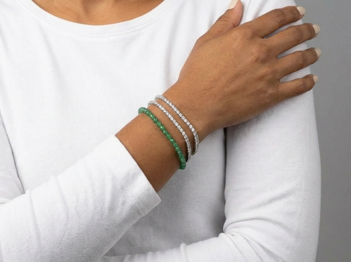 Green Lagoon Gemstone Bracelet
