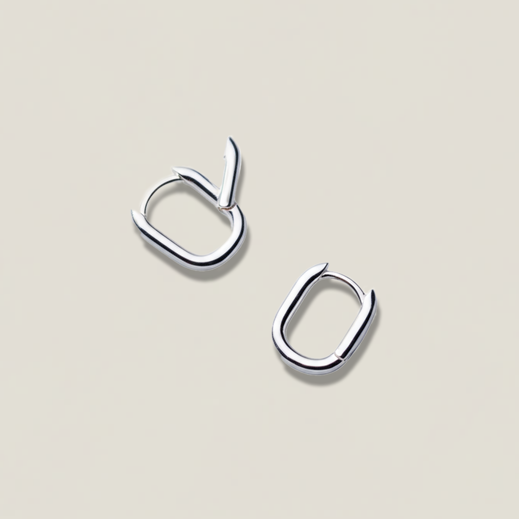Mini buckle earrings